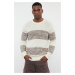 Trendyol Stone Casual Regular Crew Neck Gradient Knitwear Sweater