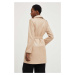 Kabát Answear Lab dámsky, béžová farba, prechodný
