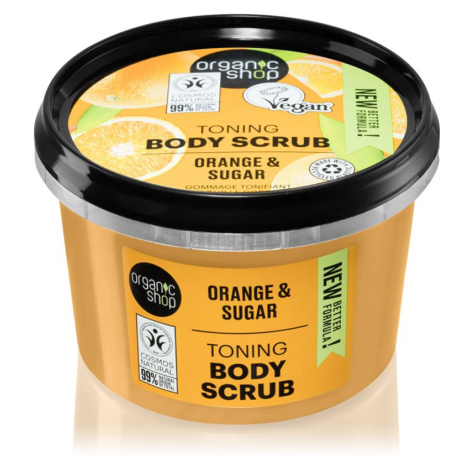 Organic Shop Orange & Sugar tonizačný peeling na telo