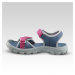 Detské turistické sandále MH100 TW od 32 do 37 modro-ružové