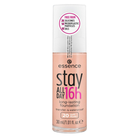 Essence  Stay All Day 16H Longlasting Foundation - 20 Soft Nude  Make-upy a podkladové bázy Béžo