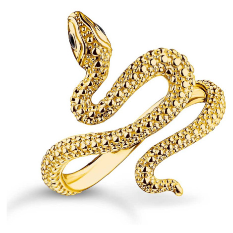 Thomas Sabo TR2483-427-39-54 Gold-plated Snake prstýnek Tempting Romance