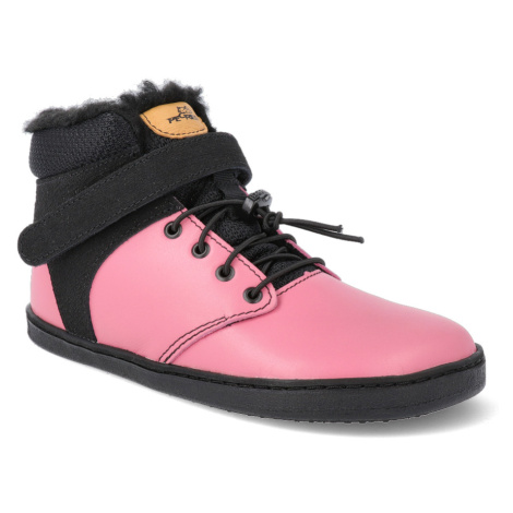 Barefoot zimná obuv Pegres - BF40 pink