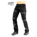 nohavice gotický BLACK PISTOL Destroy Pants Denim Black