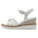 Tamaris 1-28010-42-100 Dámske sandále na kline biele