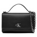 Calvin Klein Jeans Kabelka Minimal Monogram Ew Flap Conv 25 K60K611553 Čierna