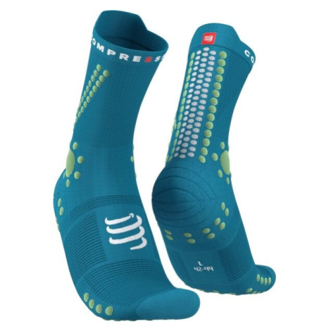 Compressport PRO RACING SOCKS v4.0 TRAIL Bežecké ponožky, zelená, veľkosť