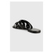 Kožené šľapky Wojas dámske, čierna farba, 7402551