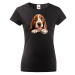 Dámské tričko Basset - tričko pre milovníkov psov