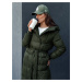 Quilted women's coat CLOUTIQUE green Dstreet