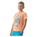 Chlapčenské tričko s krátkym rukávom 4F JUNIOR TSHIRT-4FJWSS24TTSHM1137-70N-ORANGE NEON