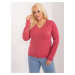 Navy coral women's plus size blouse with patch