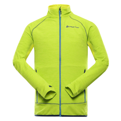 Men's quick-drying sweatshirt ALPINE PRO ONNEC lime green