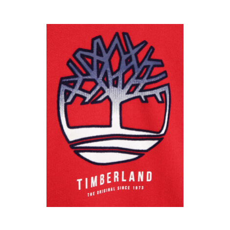 Timberland Mikina T25T59 S Červená Regular Fit