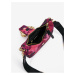 Tmavo ružová dámska vzorovaná kabelka Versace Jeans Couture Range F Couture