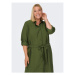 ONLY Carmakoma Košeľové šaty 15285282 Zelená Regular Fit