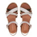 Tommy Hilfiger Sandále Flat Sandal T3A2-33252-0326 S Biela