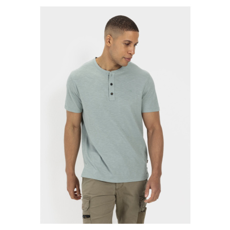 Tričko Camel Active Henley 1/2 Arm Aqua Green