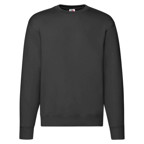 Men's Black Sweatshirt Set-in Sweat Fruit of the Loom