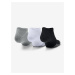 Sada troch párov šedých ponožiek Heatgear Under Armour.