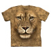 Pánske batikované tričko The Mountain - Lion Warrior - béžové