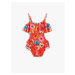 Koton Floral Pattern Ruffled Swimwear