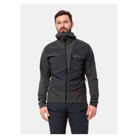 Jack Wolfskin Softshellová bunda Alpspitze 1307771 Čierna Regular Fit