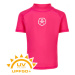 Dievčenské tričko na kúpanie COLOR KIDS T-shirt solid UPF 50+ Pink Yarrow