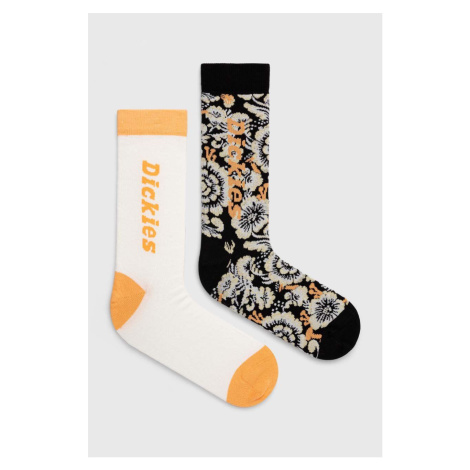 Ponožky Dickies 2-pak pánske, oranžová farba