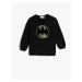 Koton Batman Sweatshirt Licensed Sequin Sequined Shark Crewneck