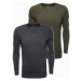 Ombre Men's V-NECK longsleeve set - mix 2