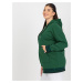 Tmavozelená mikina na zips -RV-BL-8190.09P-dak green