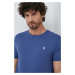 Bavlnené tričko Polo Ralph Lauren pánsky, tmavomodrá farba, jednofarebný, 710671438