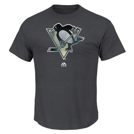 Pittsburgh Penguins pánske tričko Raise the Level grey Majestic