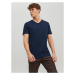 Jack&Jones Tričko Basic 12156102 Tmavomodrá Standard Fit