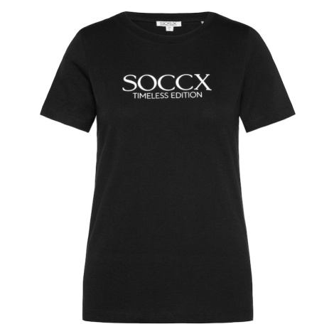 Soccx Tričko  čierna / biela