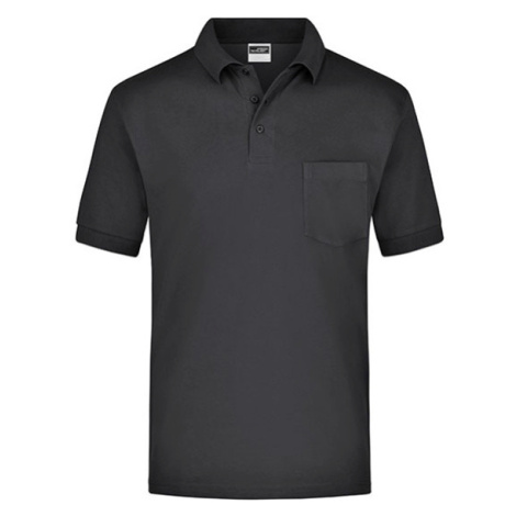 James&amp;Nicholson Pánska polokošeľa JN026 Black