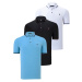 TRIPLE SET T8586 DEWBERRY MEN'S T-SHIRT-BLACK-WHITE-LIGHT BLUE