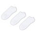 Cropp - Súprava 3 párov bielych členkových ponožiek - Biela