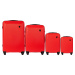 ČERVENÁ SADA ŠTYROCH CESTOVNÝCH KUFROV 0125, LUGGAGE 4 SETS (L,M,S,XS) WINGS, RED