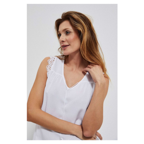 Viscose top with lace Moodo