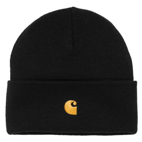 Carhartt WIP Chase Beanie Black Gold