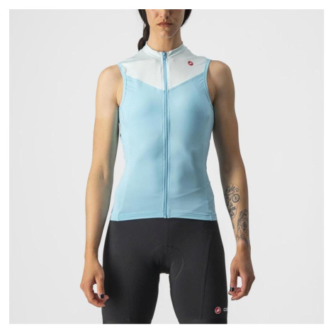 CASTELLI Cyklistický dres bez rukávov - SOLARIS - modrá