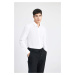 DEFACTO Slim Fit Italian Collar Non Iron Long Sleeve Shirt