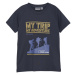 COLOR KIDS-T-shirt W. Print - S/S, total eclipse Modrá