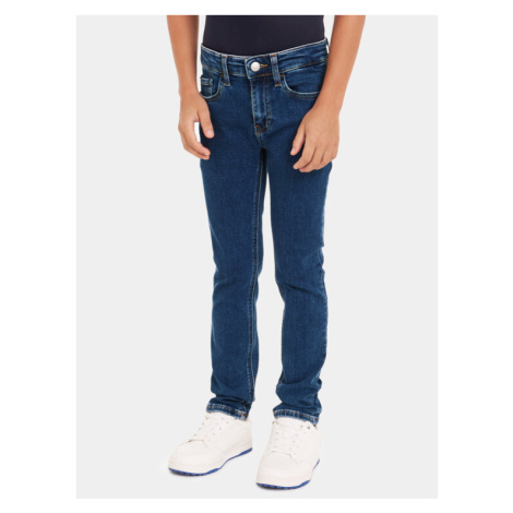 Calvin Klein Jeans Džínsy IB0IB01998 Tmavomodrá Slim Fit