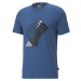 PUMA Pán. tričko Power Logo Tee Farba: Modrá