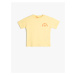 Koton Basic T-Shirt Print Detailed Short Sleeve Crew Neck Cotton