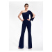 Figl Woman's Jumpsuit M870 Navy Blue