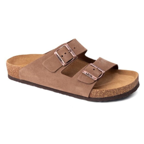 Leon 4703 Pánske zdravotné šlapky Hnedá, 42